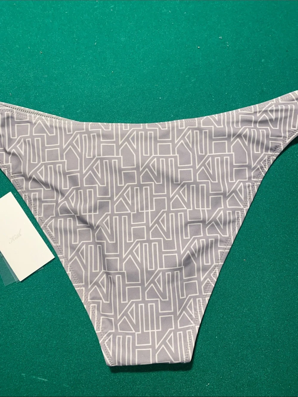 Kith Women’s Bikini Bottoms — Black Floral & Light Gray Logo (2-Pack)